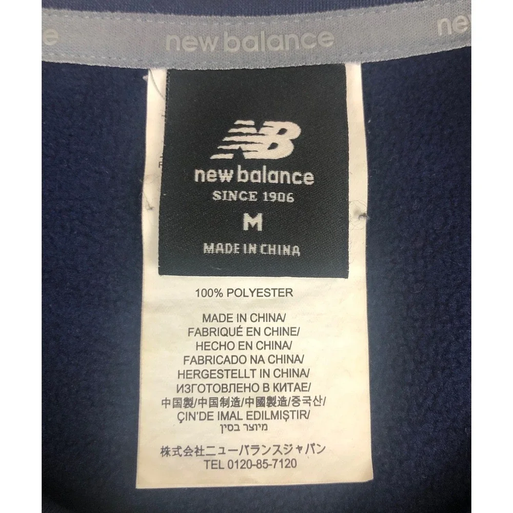 New Balance West Virginia Mountaineers‎ Navy Blue Performance Sweatshirt Mens M